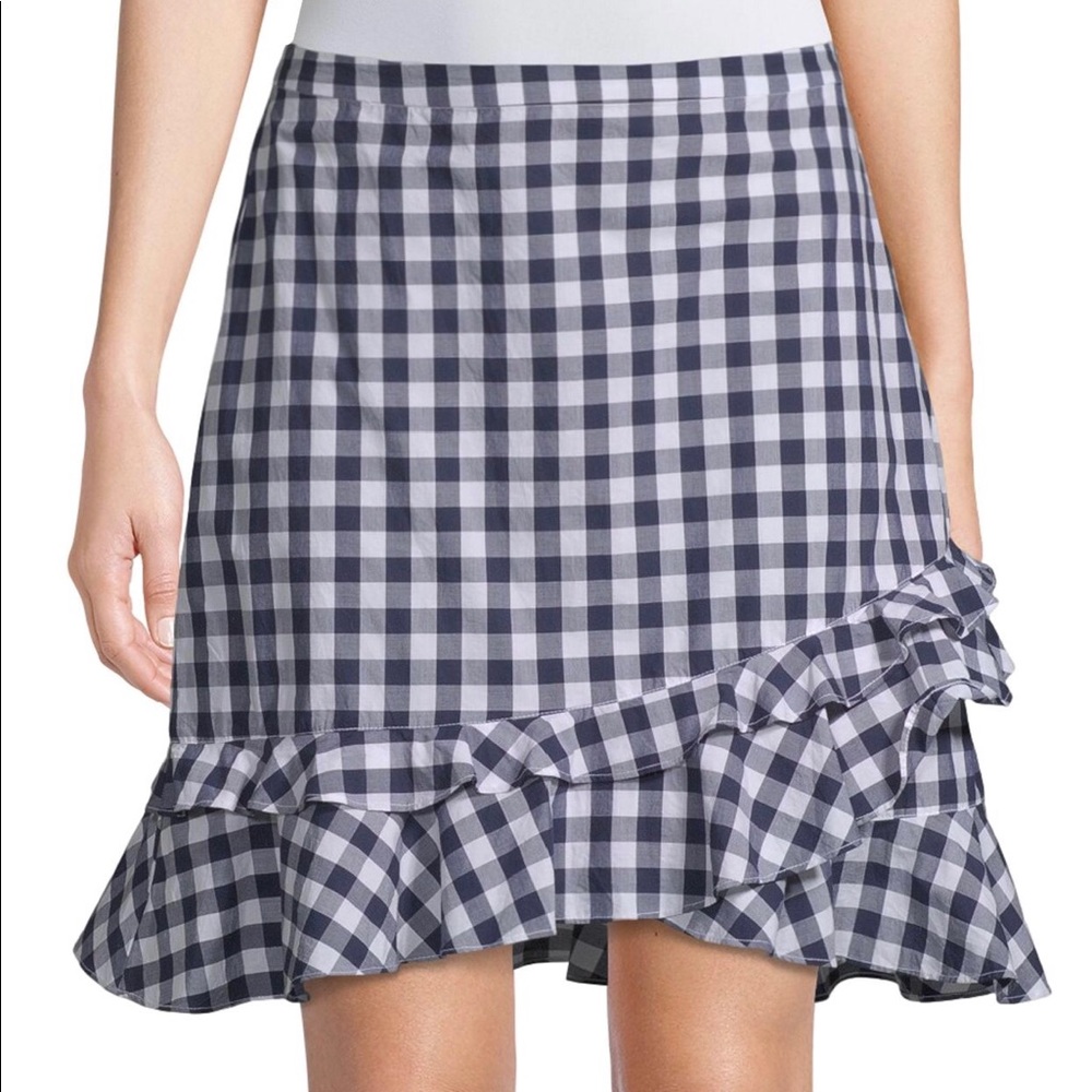 Draper James Gingham Print Skirt